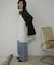 High-Rise Line Denim