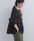 コットンツイル2WAYギャザーブラウス