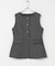 ループツイードスクエアネックジレ