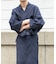 紳士浴衣 綿麻先染め