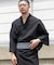 紳士浴衣 綿麻先染め