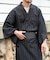 紳士浴衣 綿麻先染め