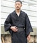 紳士浴衣 綿麻先染め