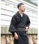 紳士浴衣 綿麻先染め