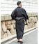 紳士浴衣 綿麻先染め
