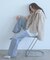 TISSAVEL フェイクファーショートコート