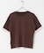 『洗濯可』バイカラーロールスリーブニットTシャツ