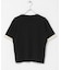 『洗濯可』バイカラーロールスリーブニットTシャツ