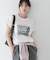 フォトプリントドルマンTシャツ