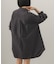 フロントシャーリングシャツワンピース
