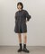 フロントシャーリングシャツワンピース
