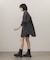 フロントシャーリングシャツワンピース