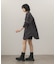 フロントシャーリングシャツワンピース