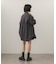 フロントシャーリングシャツワンピース