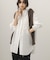フロントシャーリングシャツワンピース