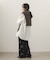 フロントシャーリングシャツワンピース