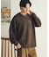 『イージーケア／吸水速乾』シシュウダンボールポンチロングスリーブTシャツ