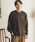 『イージーケア／吸水速乾』シシュウダンボールポンチロングスリーブTシャツ