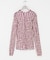 HAKUJI　DIAMOND PRINT RIB LONG-SLEEVE PULLOVER
