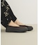 Vカットフラットスリッポン