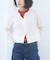 『別注』HANES×DOORS　ワッフルコンパクトカーディガン