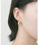 ステンレスウェーブメタルピアス