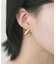 ステンレスウェーブメタルピアス