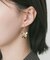メタルフラワーナローフープピアス