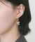 メタルフラワーナローフープピアス