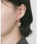 メタルフラワーナローフープピアス