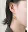 メタルフラワーナローフープピアス