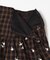 GANNI　CHECK TIERED FRILL SKIRT