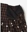 GANNI　CHECK TIERED FRILL SKIRT