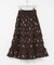 GANNI　CHECK TIERED FRILL SKIRT