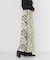 GANNI　PRINTED STRETCH SATIN SKIRT