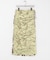 GANNI　PRINTED STRETCH SATIN SKIRT