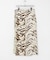 GANNI　PRINTED STRETCH SATIN SKIRT