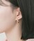 ステンレスオーバルフープピアス