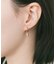 ステンレスレクタングルビジューピアス