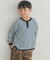 『150サイズあり』ワッフルボーダーロングTシャツ(KIDS)