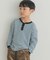 『150サイズあり』ワッフルボーダーロングTシャツ(KIDS)