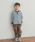 『150サイズあり』ワッフルボーダーロングTシャツ(KIDS)