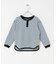 『150サイズあり』ワッフルボーダーロングTシャツ(KIDS)