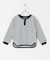 『150サイズあり』ワッフルボーダーロングTシャツ(KIDS)