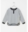 『150サイズあり』ワッフルボーダーロングTシャツ(KIDS)