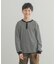 『150サイズあり』ワッフルボーダーロングTシャツ(KIDS)