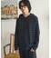 ボーダーフーディーロングTシャツ