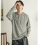 ボーダーフーディーロングTシャツ