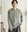ボーダーフーディーロングTシャツ
