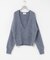 new basic　CASHMERE SILK DEEP V-NECK KNIT